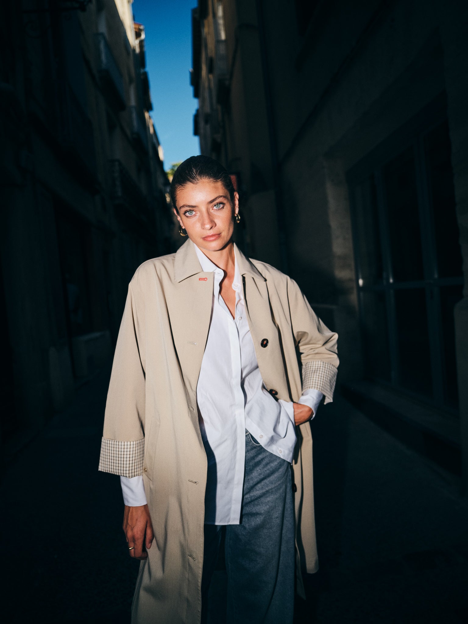 Mos Mosh Riko Bora trenchcoat Twill – CourtyardUK