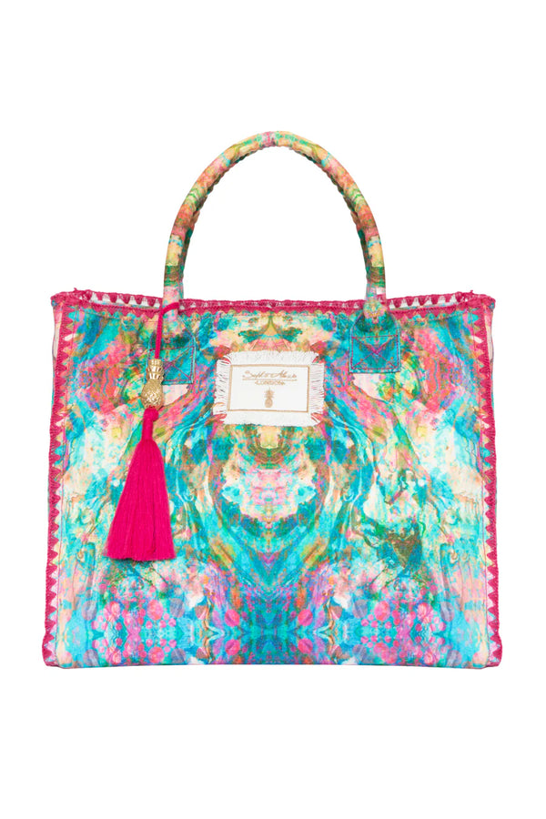 Sophia Alexia Barbados Beach Bag Liquid  rainbow