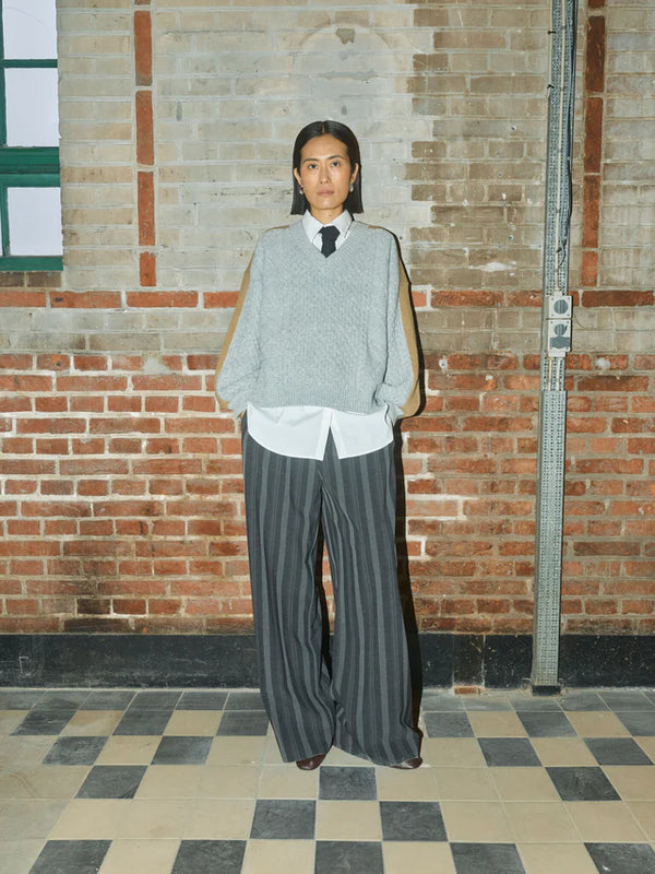 Mos Mosh Beth Ottili V neck Boulder