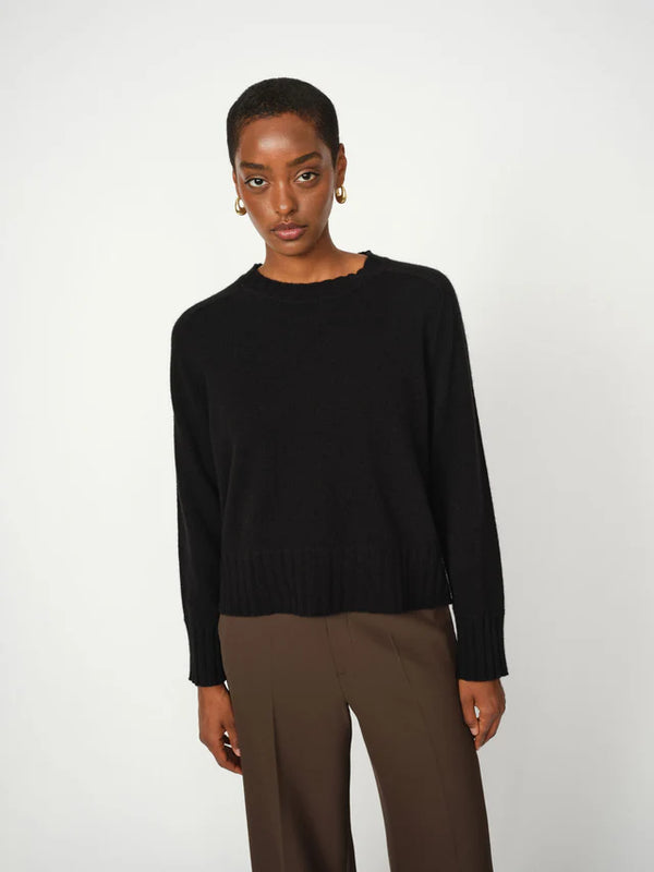 Mos Mosh Zari Cashmere Crewneck  Black