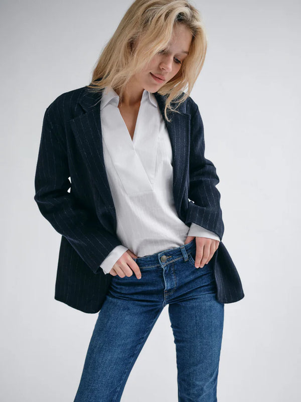 Mos Mosh Karita Idun Wool Blazer Salute Navy