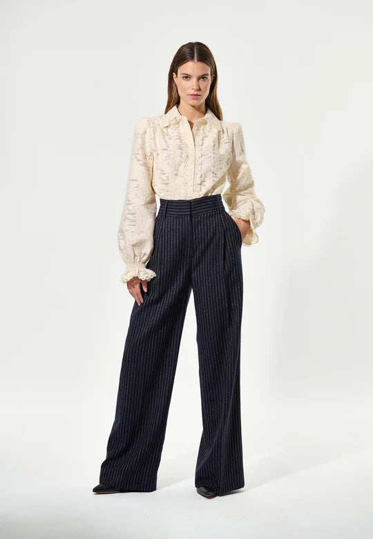 Dea Kudibal Casitia trouser Blue Pinstripe