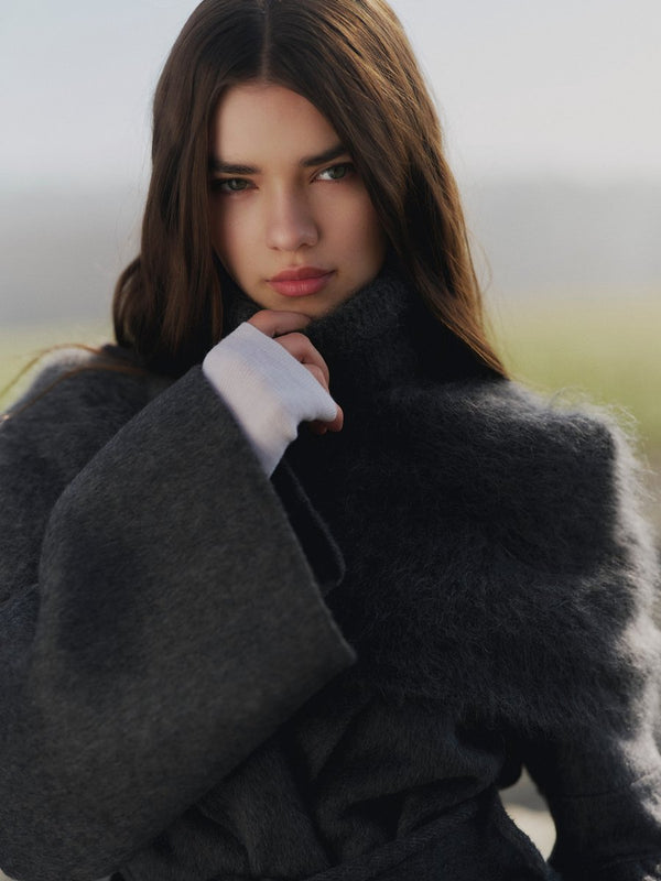 Ella and Il Sylvia Chunky neck Charcoal