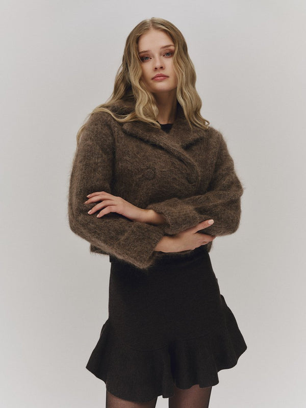 Ella and Il Fenny chunky cardi Brown