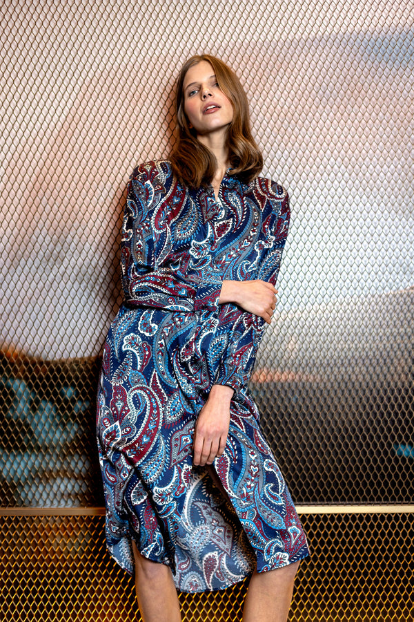 Charlotte Sparre Chic Shirt Dress 3428 Daimi Blue