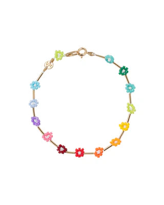 Roxanne Assoulin Flower patch bracelet duo Multi