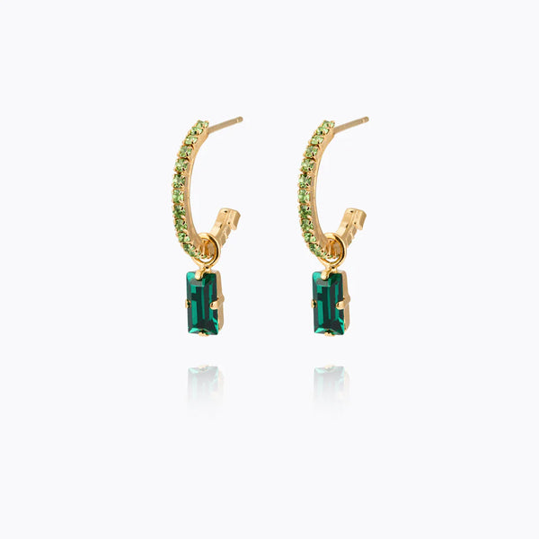 Caroline Svedbom Lucy earrings Gold Emerald/ Peridot