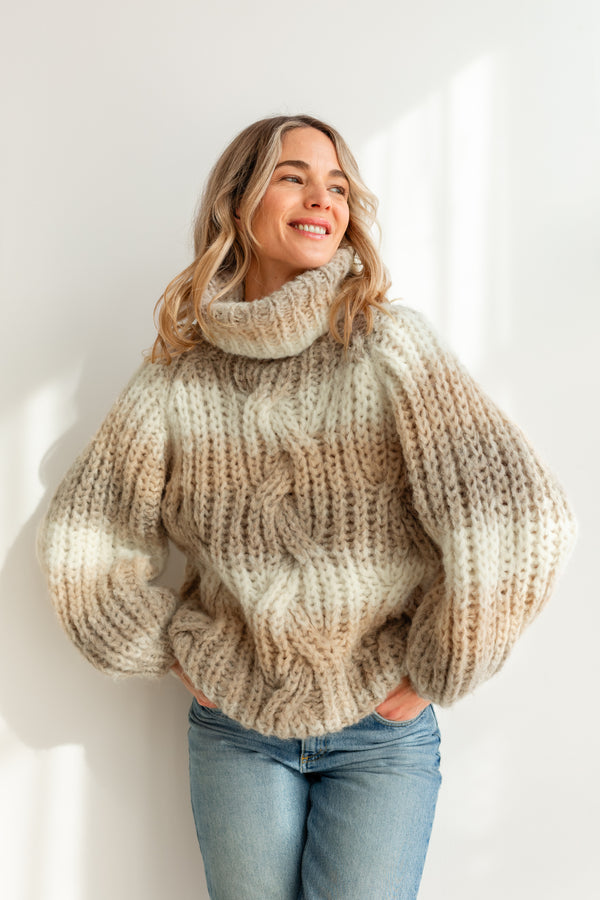 Michele and Hoven Emilia sweater Neutrals Degrade