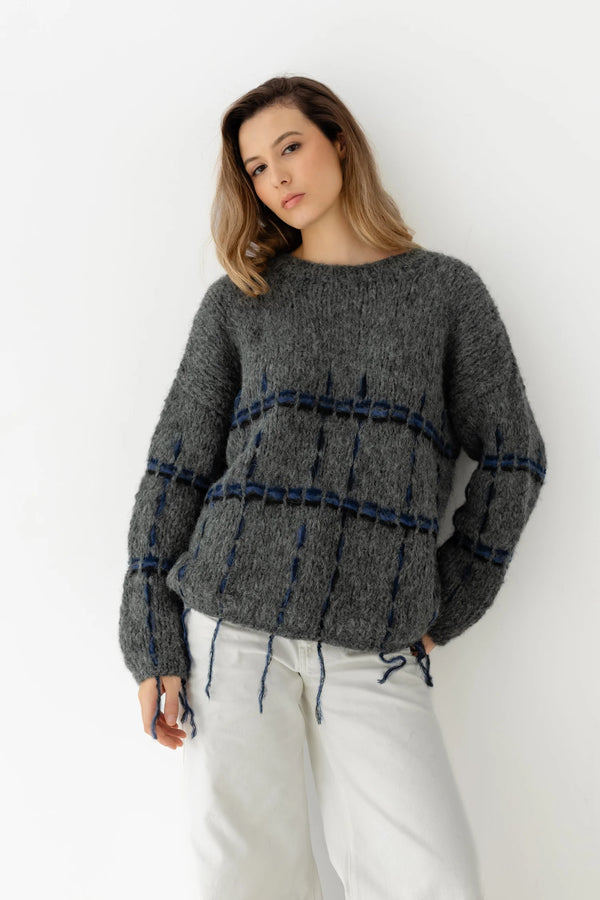 Michele and Hoven Nuna sweater  Dark Grey