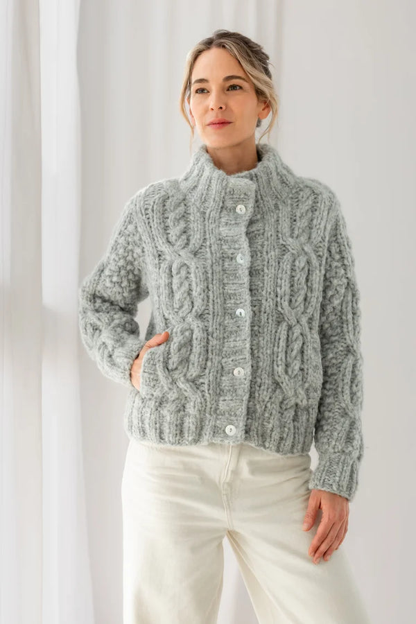 Michele and Hoven Laja cardigan Light grey