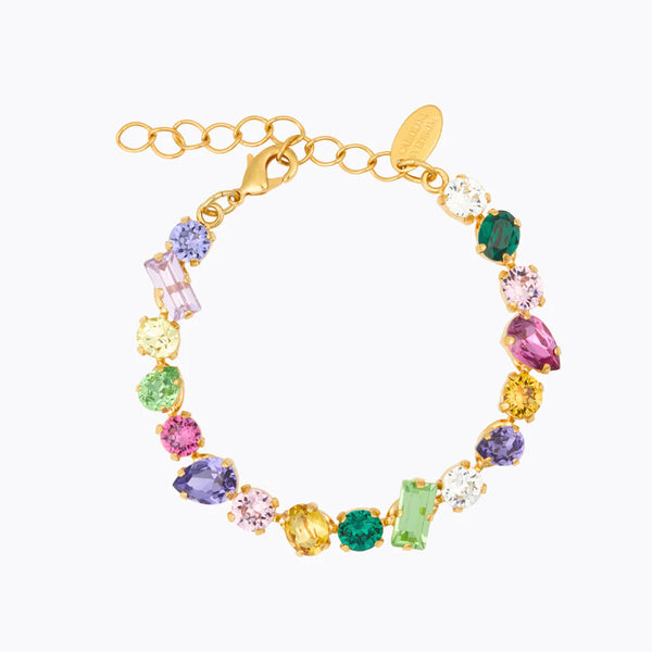 Caroline Svedbom Noelle statement bracelet Gold festive combo