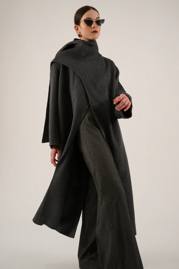 Oscar Suzanne Coat Shadow Grey