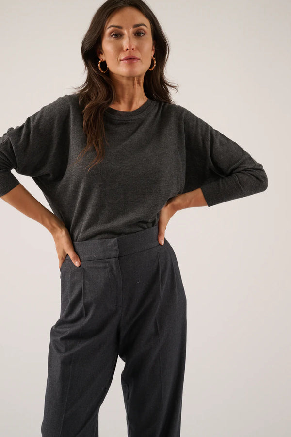 Oscar Rope Top Shadow Grey