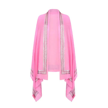 Alison Van Der Lande Cashmere Wrap Candy pink